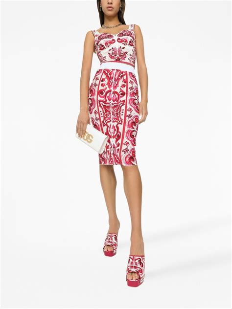 dolce gabbana majolica top|dolce and gabbana majolica print.